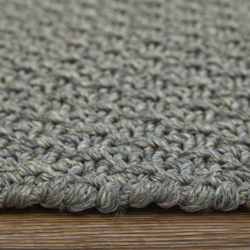 8' X 10' Green Hand Woven Area Rug