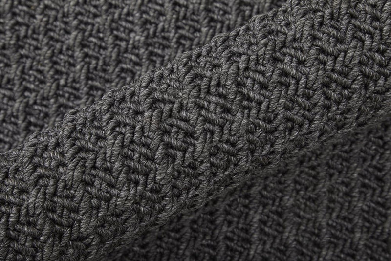 5' X 8' Gray Hand Woven Area Rug