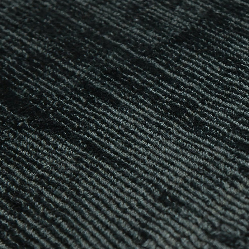 2' X 3' Charcoal And Black Abstract Hand Woven Area Rug