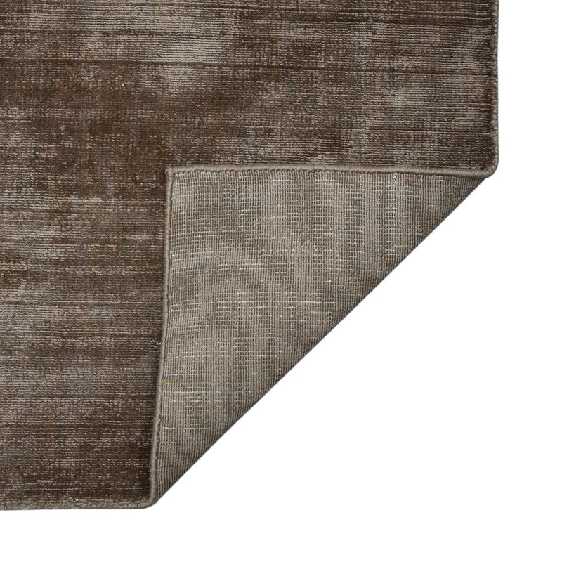 2' X 3' Brown And Gray Striped Hand Woven Area Rug
