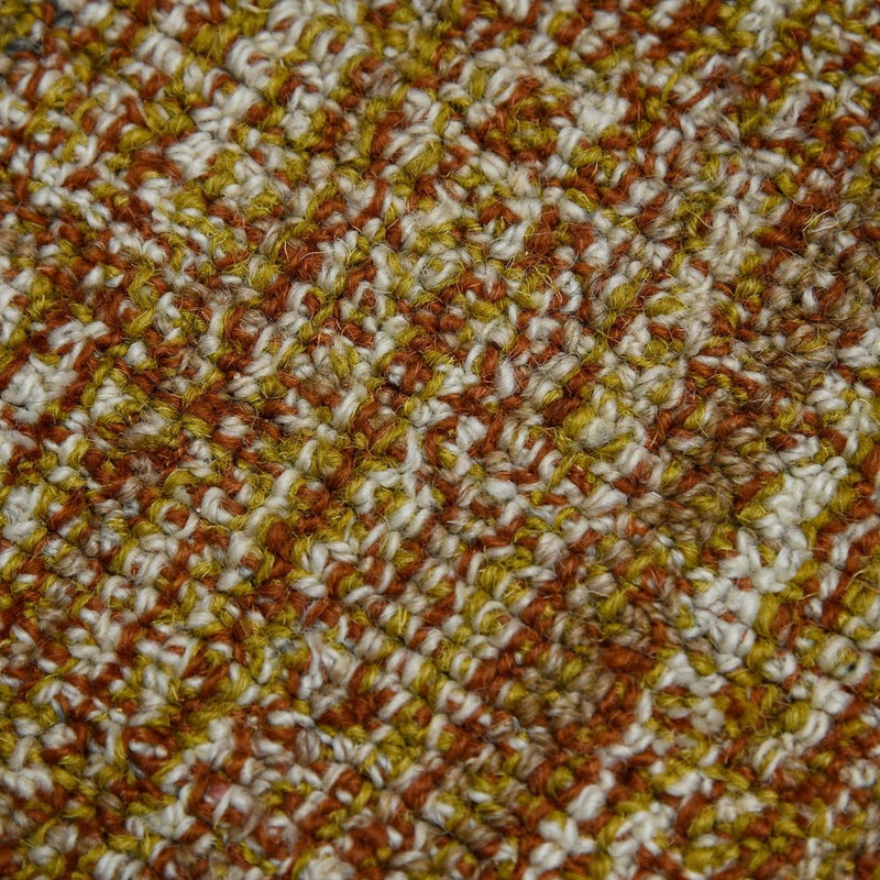 2' X 3' Ivory And Rust Wool Striped Hand Tufted Area Rug