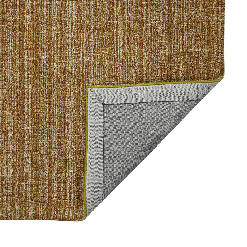 2' X 3' Ivory And Rust Wool Striped Hand Tufted Area Rug