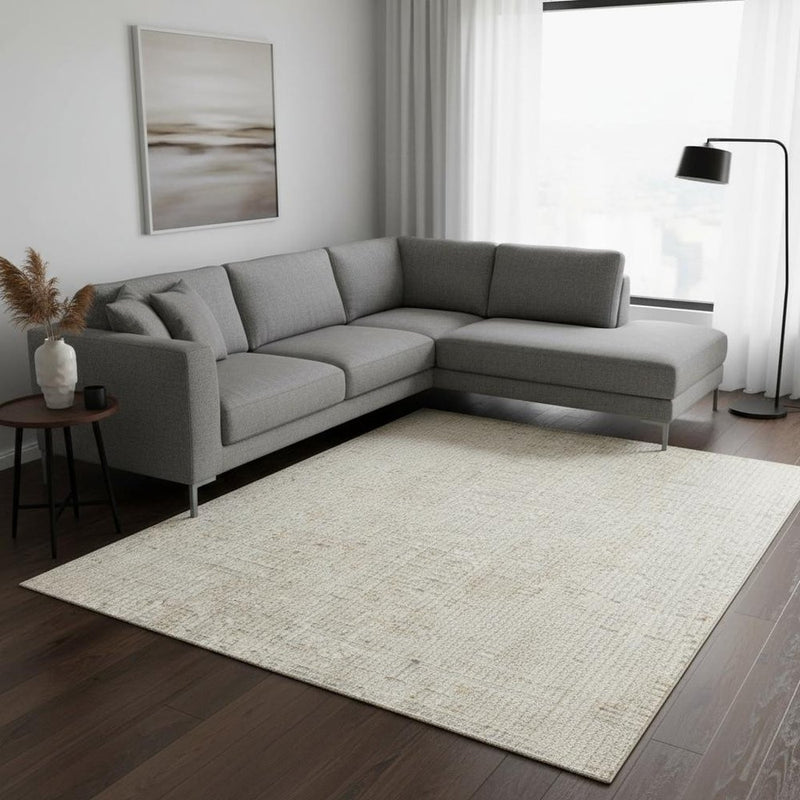 6' X 9' Gray Abstract Area Rug