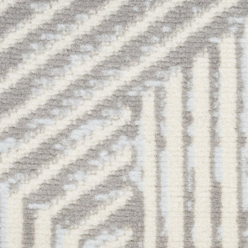 6' X 9' Gray Geometric Area Rug