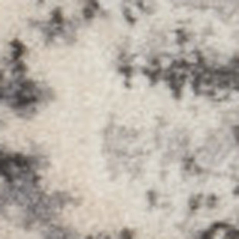 10' Gray Abstract Power Loom Runner Rug