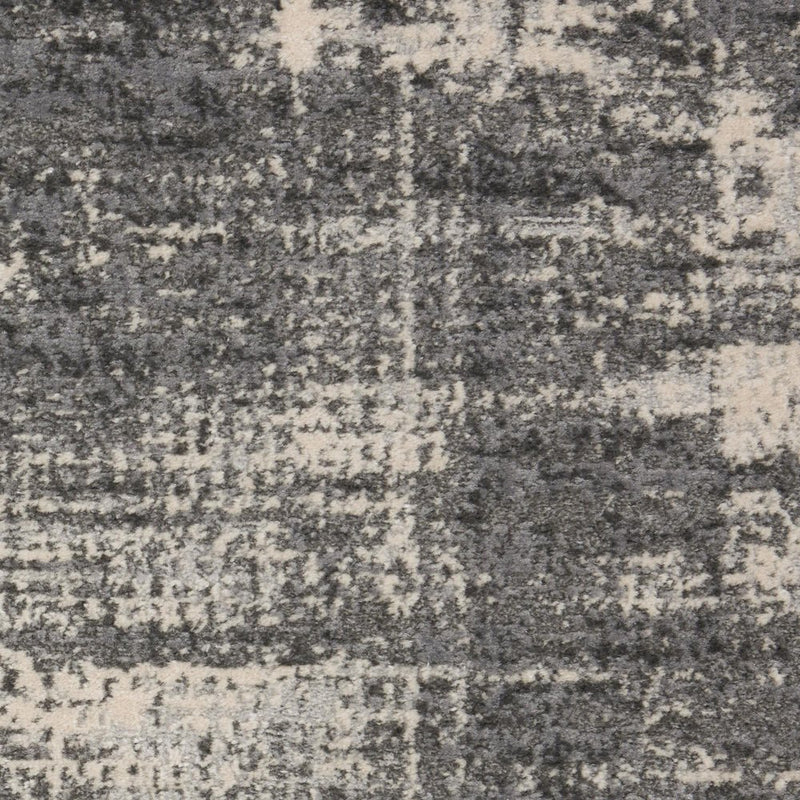 7' X 10' Gray Abstract Power Loom Area Rug