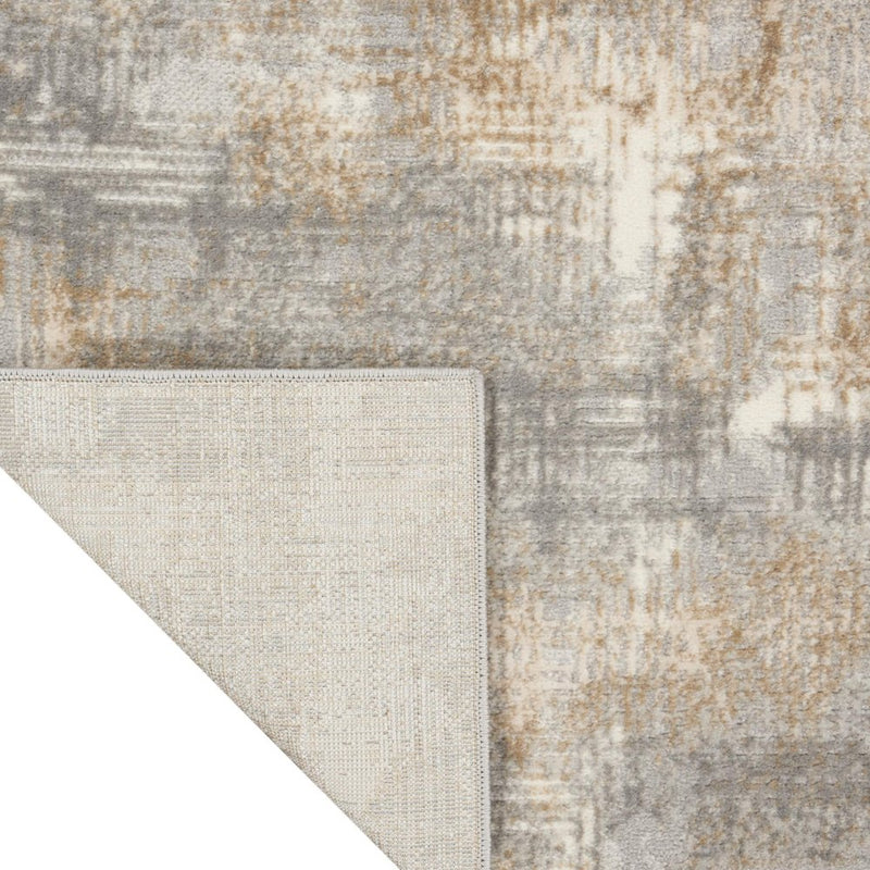 8' X 10' Gray Abstract Power Loom Area Rug