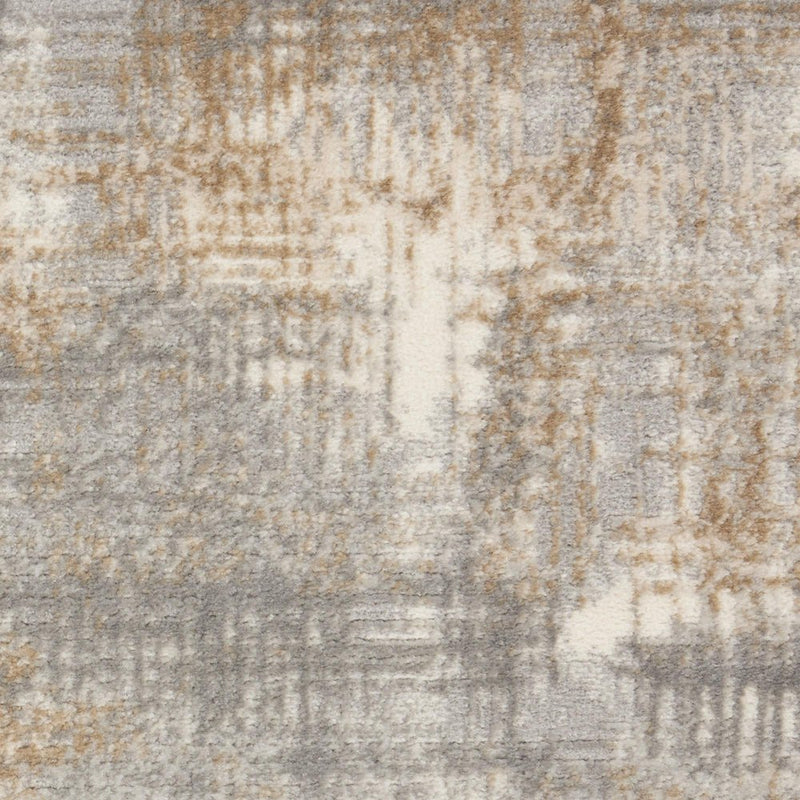 8' X 10' Gray Abstract Power Loom Area Rug