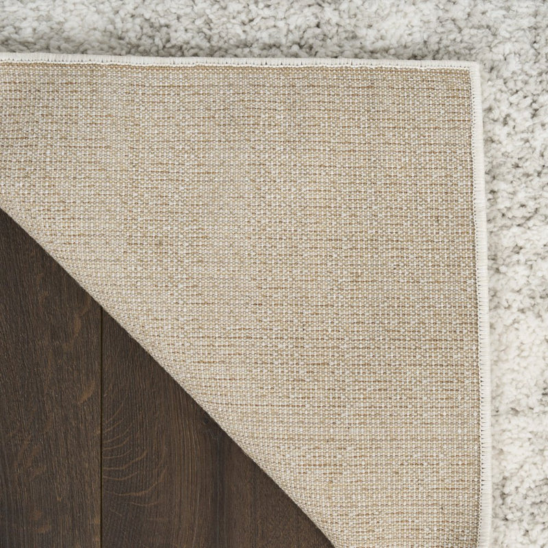 4' X 6' Gray Abstract Shag Power Loom Worn Faded Area Rug