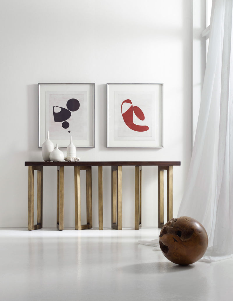 Melange - Connelly Hall Console - Dark Brown