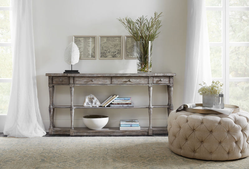 Sanctuary - 4-Drawer Console - Dark Gray