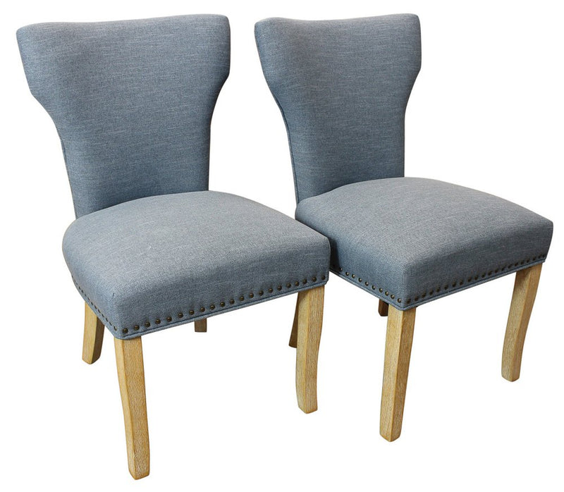 Five Piece Natural Round Solid Wood Dining Set with Four Chairs