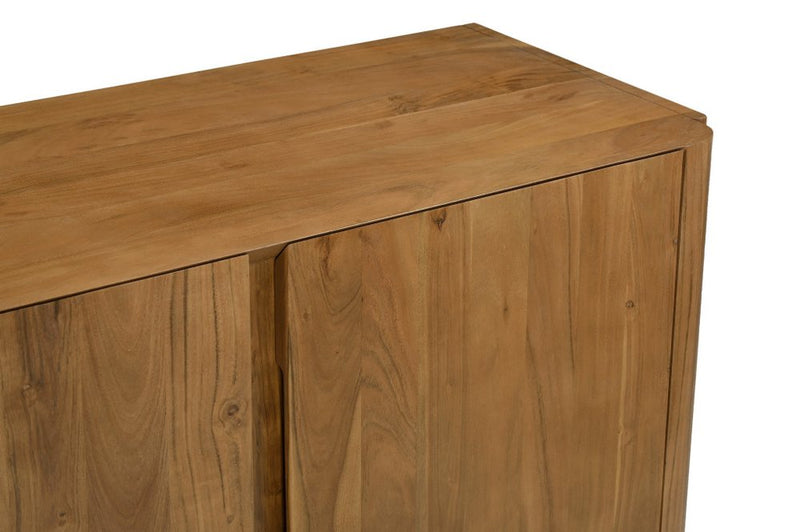 48" Tan Solid Wood Sideboard With Two Doors
