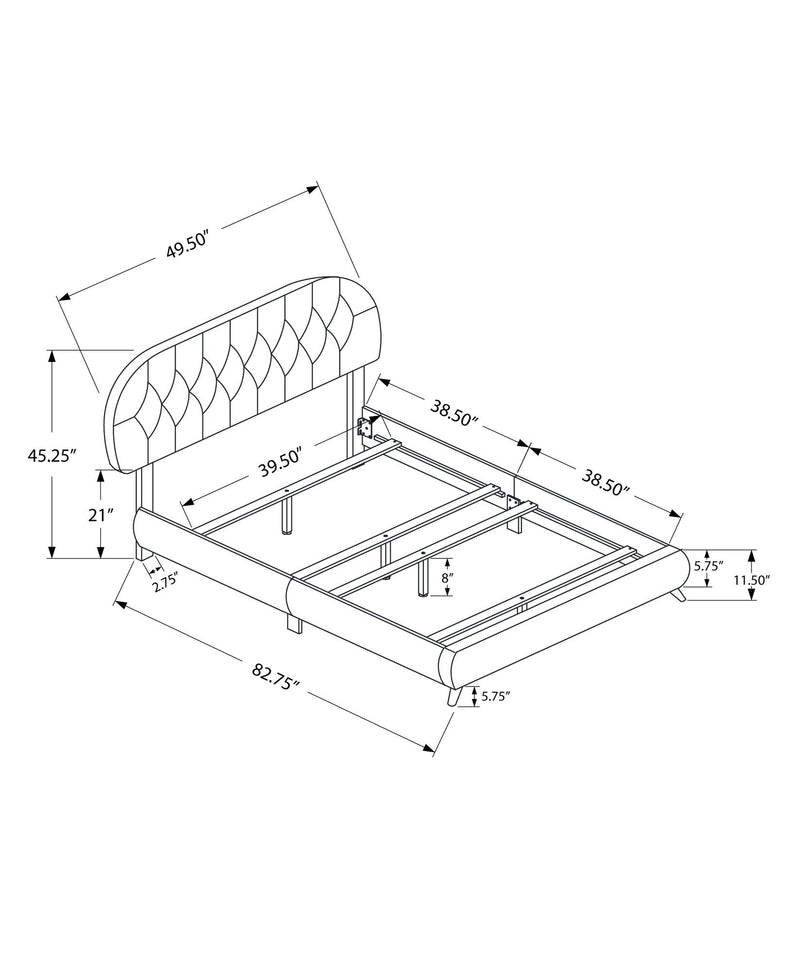 Bed Upholstered Look