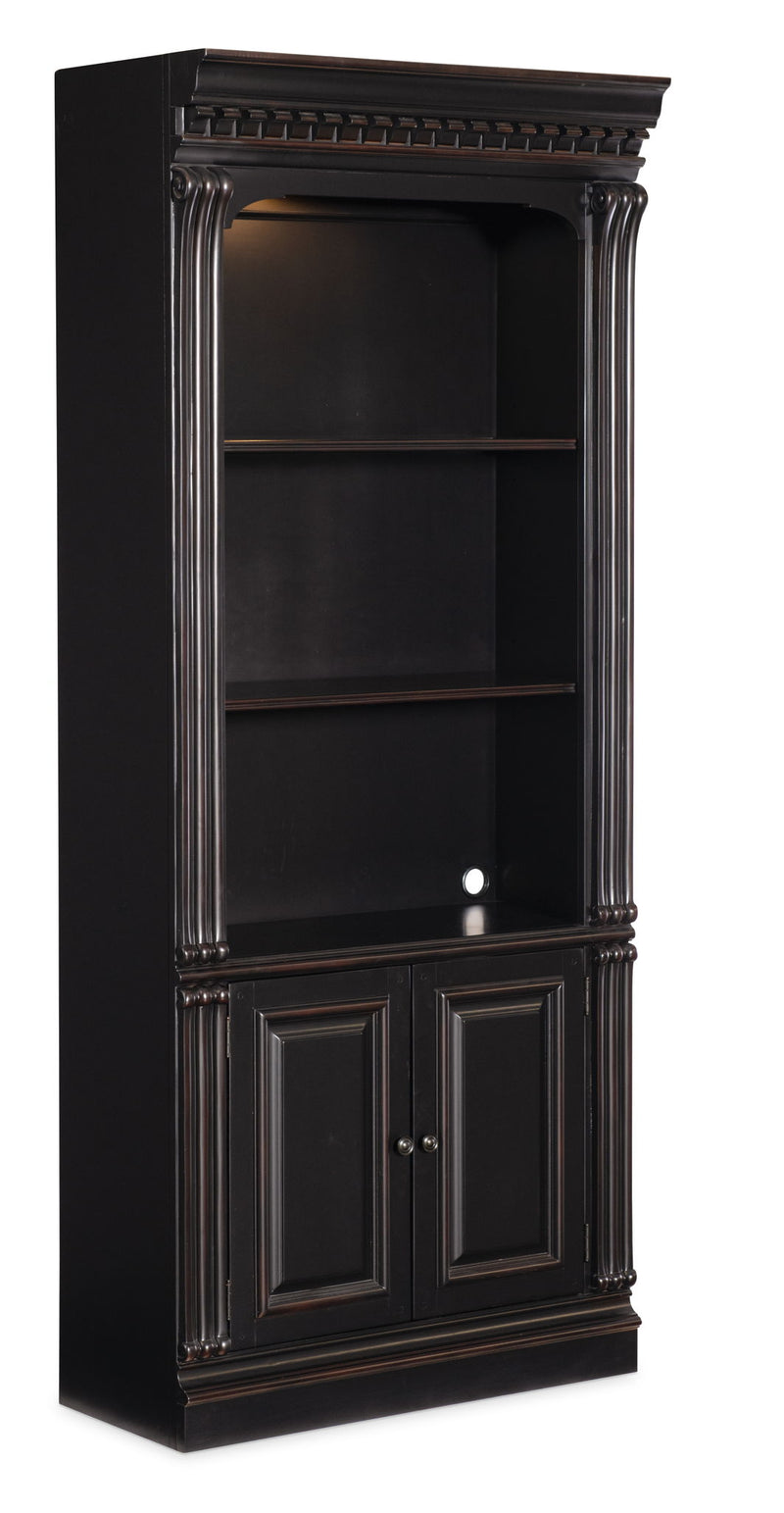 Telluride - Bunching Bookcase (With Doors) - Black