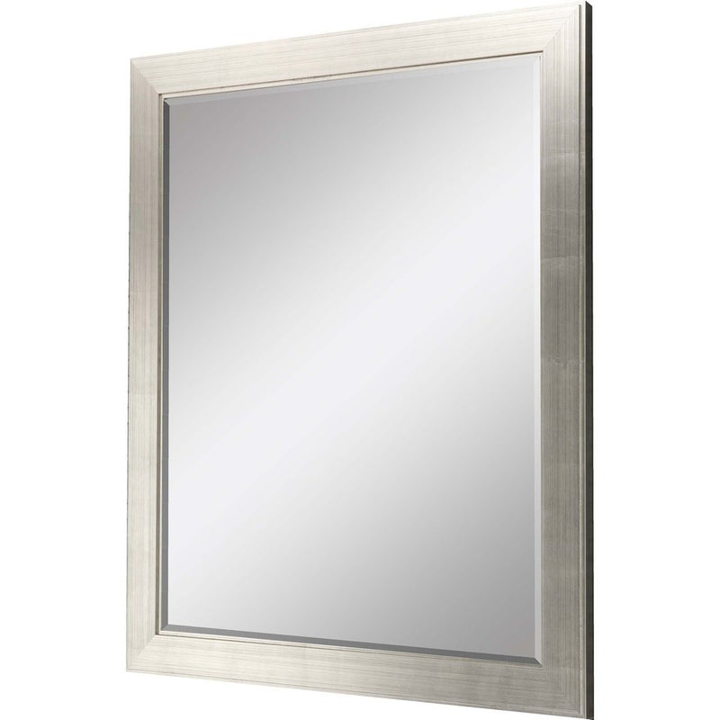 41" Silver Solid Wood Framed Accent Mirror