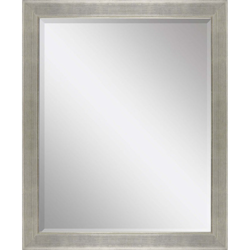45" Silver Solid Wood Framed Accent Mirror