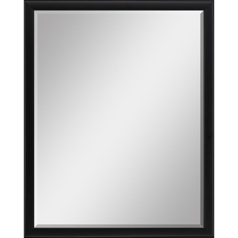 50" Black Solid Wood Framed Accent Mirror