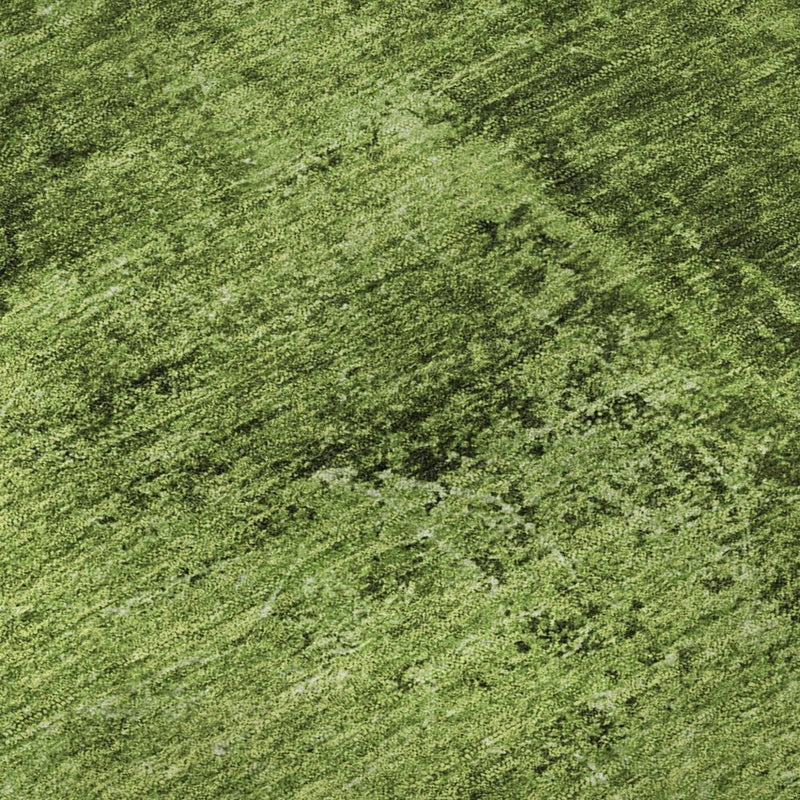 9' X 12' Green And Gray Abstract Washable Area Rug With UV Protection