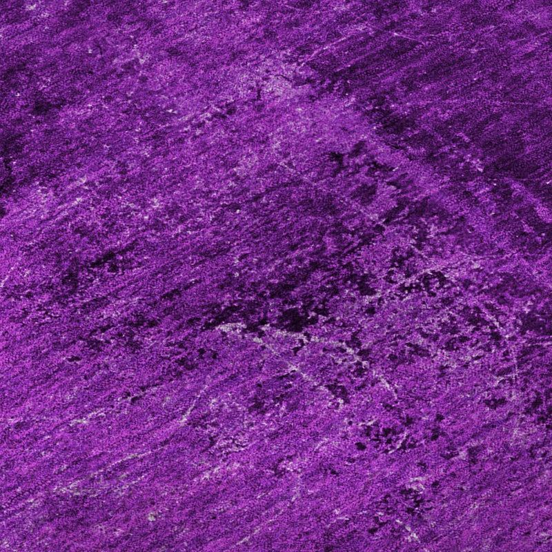 8' X 10' Purple And Gray Abstract Washable Area Rug With UV Protection