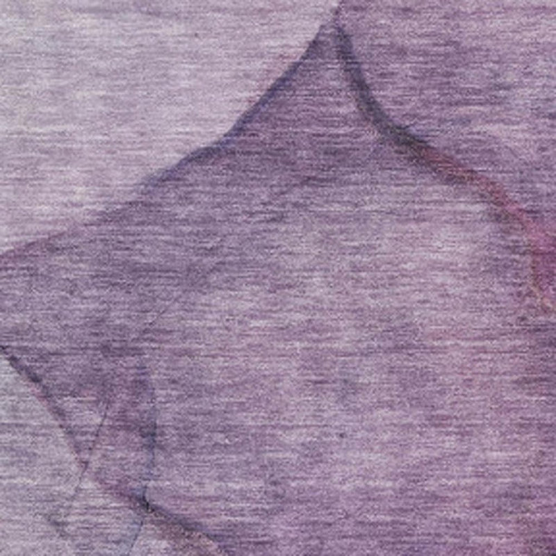 8' X 10' Purple And Ivory Abstract Washable Area Rug With UV Protection