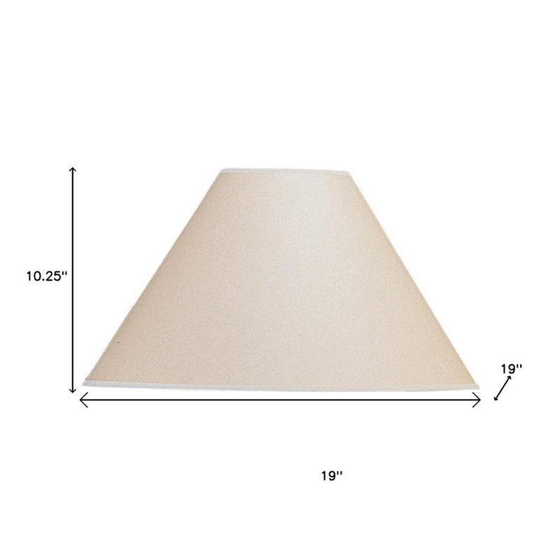 Light Brown Paper Plain Empire Lamp Shade