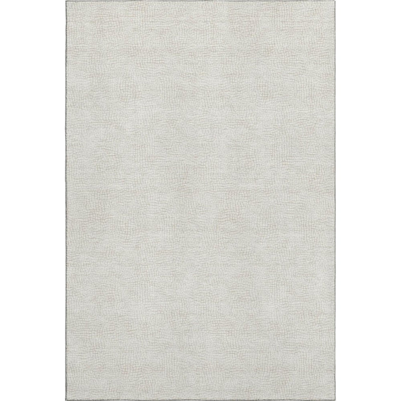 9' X 12' Beige And Ivory Geometric Washable Area Rug With UV Protection