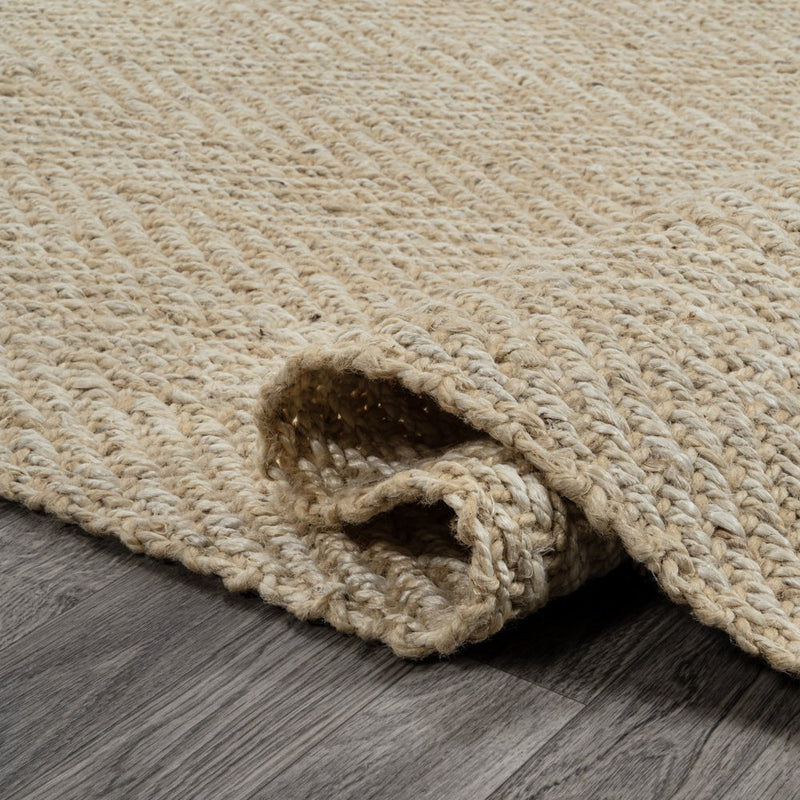 8' X 10' Ivory Jute Handmade Area Rug