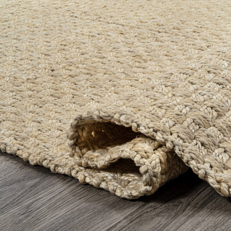 5' X 8' Ivory Jute Handmade Area Rug
