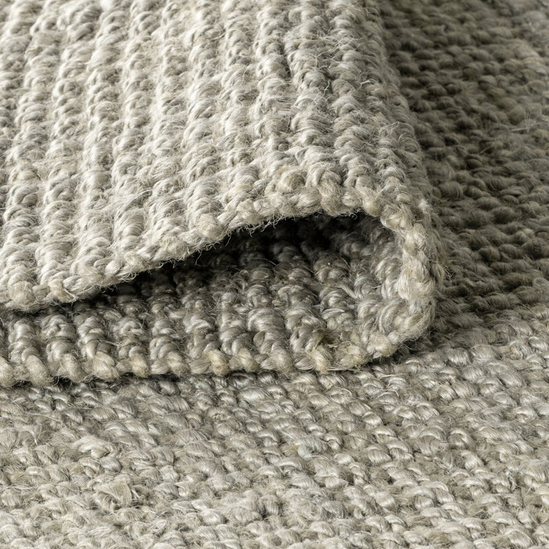 10' X 14' Gray Jute Handmade Area Rug