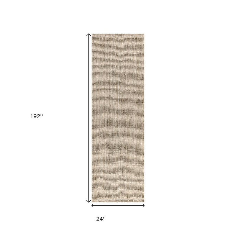 16' Jute Handmade Runner Rug