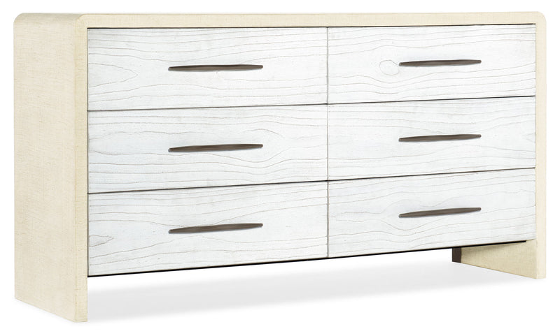 Cascade - 6-Drawer Dresser - White