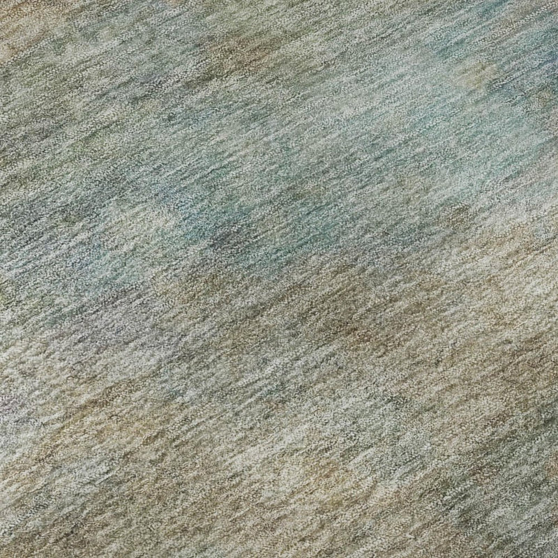 10' X 14' Wheat And Beige Abstract Washable Area Rug With UV Protection