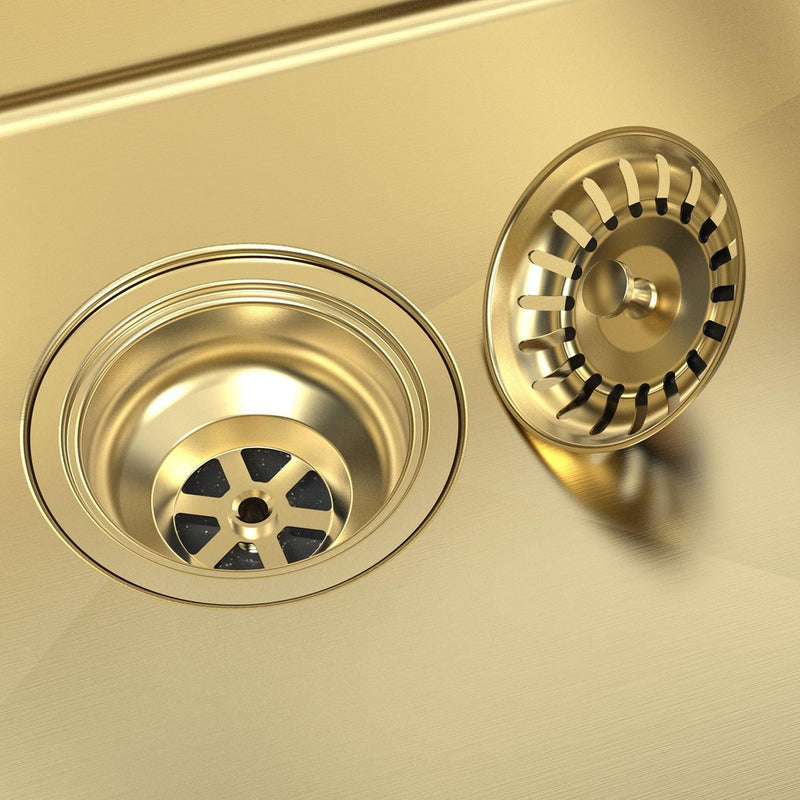 9" X 30" Gold Stainless Steel Undermount Kitchen Sink