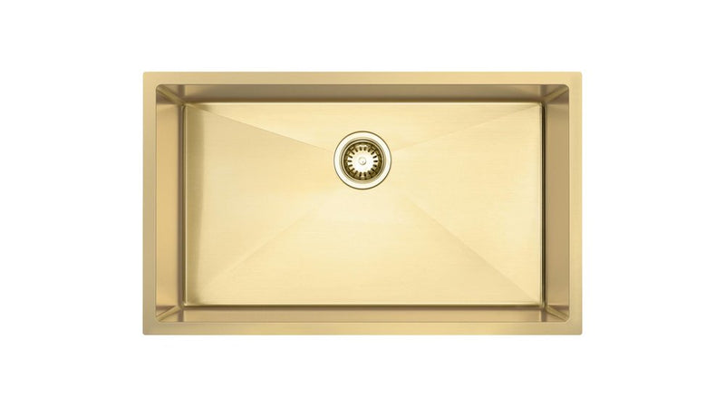 10" X 30" Gold Stainless Steel Undermount Kitchen Sink