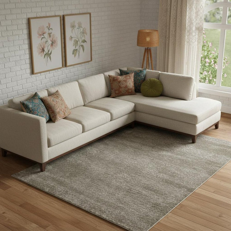 9' X 12' Blue And Ivory Abstract Area Rug