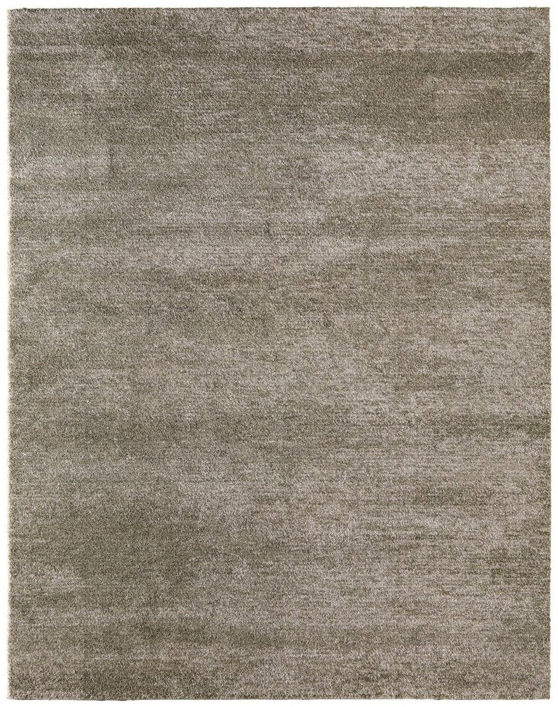 9' X 12' Blue And Ivory Abstract Area Rug