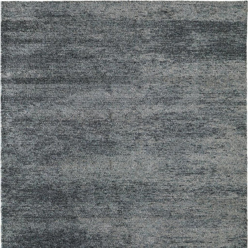 8' X 10' Blue And Ivory Abstract Area Rug