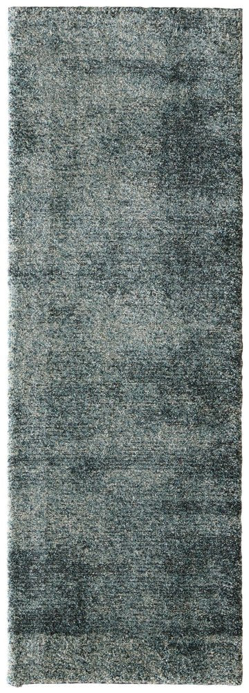 7' Blue And Ivory Abstract Area Rug