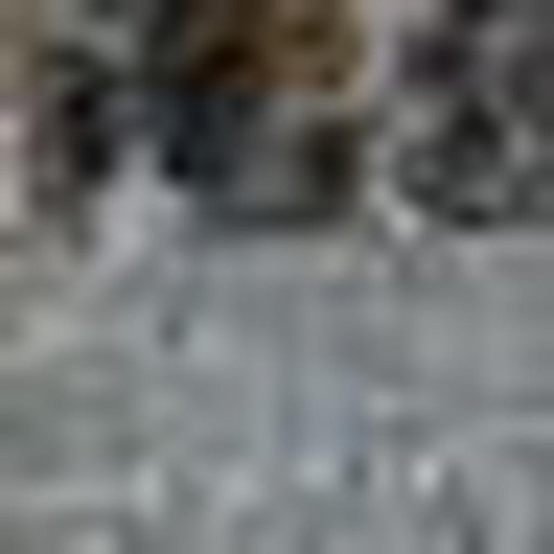7' X 10' Blue And Gray Abstract Distressed Area Rug With Fringe