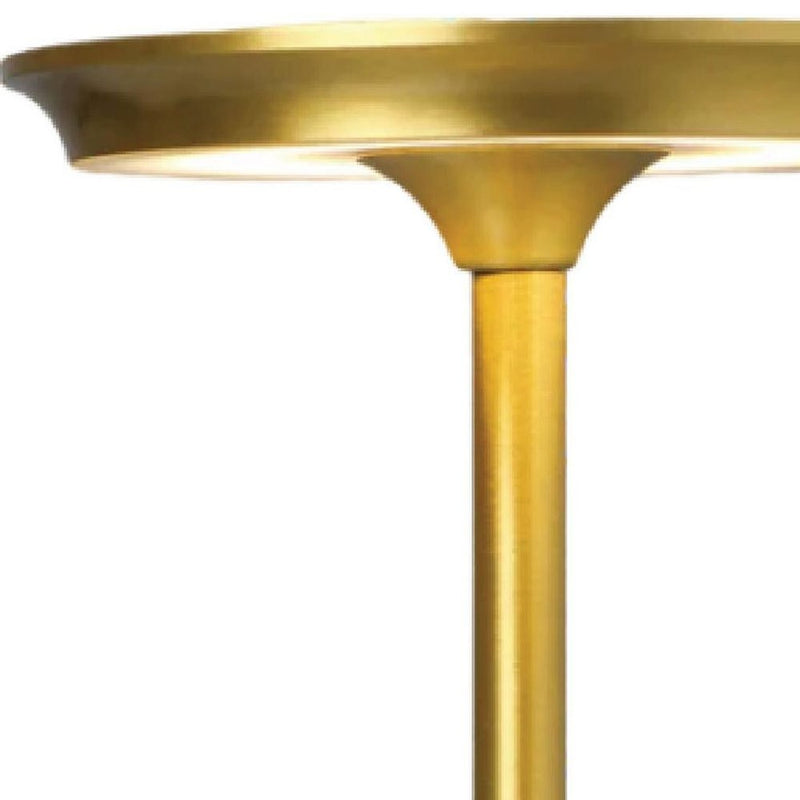 11" Gold Round Lamp Base