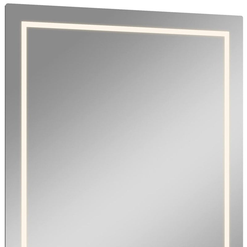 47" X 32" Lighted Frameless Bathroom Vanity Mirror