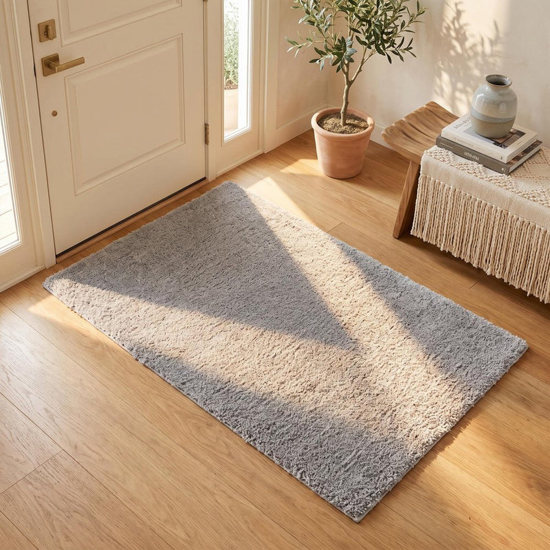 3' X 5' Gray And Ivory Abstract Area Rug