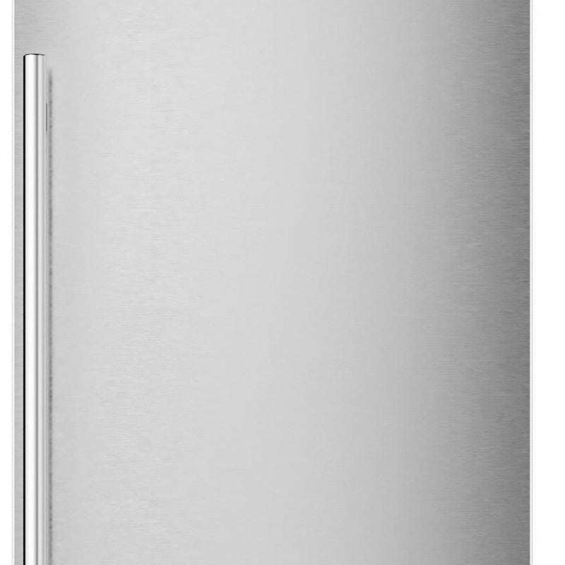 34" X 15" Silver Stainless Steel Single Compartment Can Beverage Refrigerator