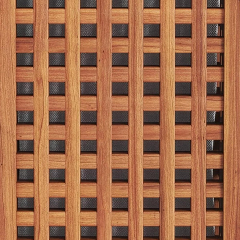 14" Brown Solid Wood Bathroom Storage Furniture Set