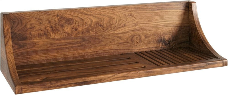 5" Brown Solid Wood Bathroom Storage Furniture Set