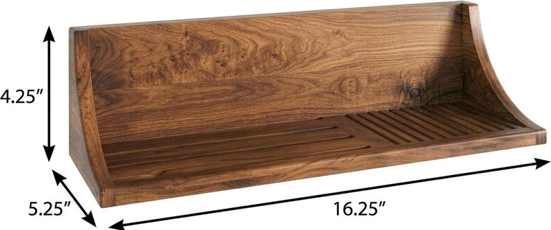 5" Brown Solid Wood Bathroom Storage Furniture Set