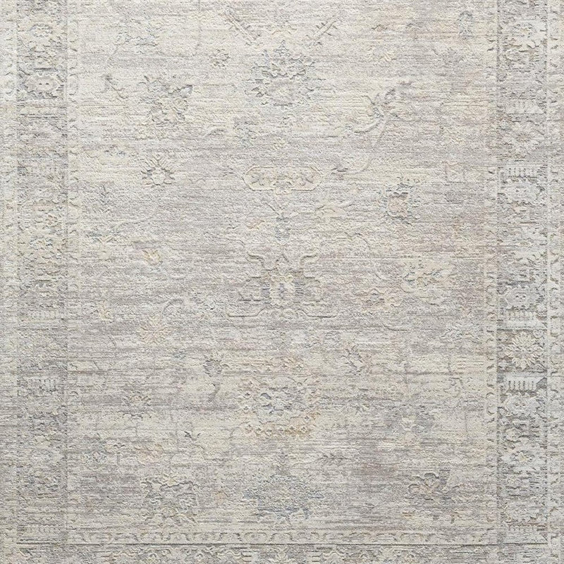 5' X 8' Beige And Blue Abstract Area Rug