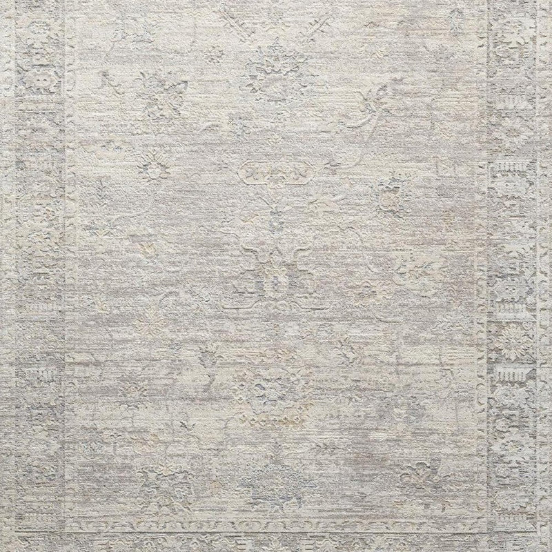 6' X 9' Beige And Blue Abstract Area Rug