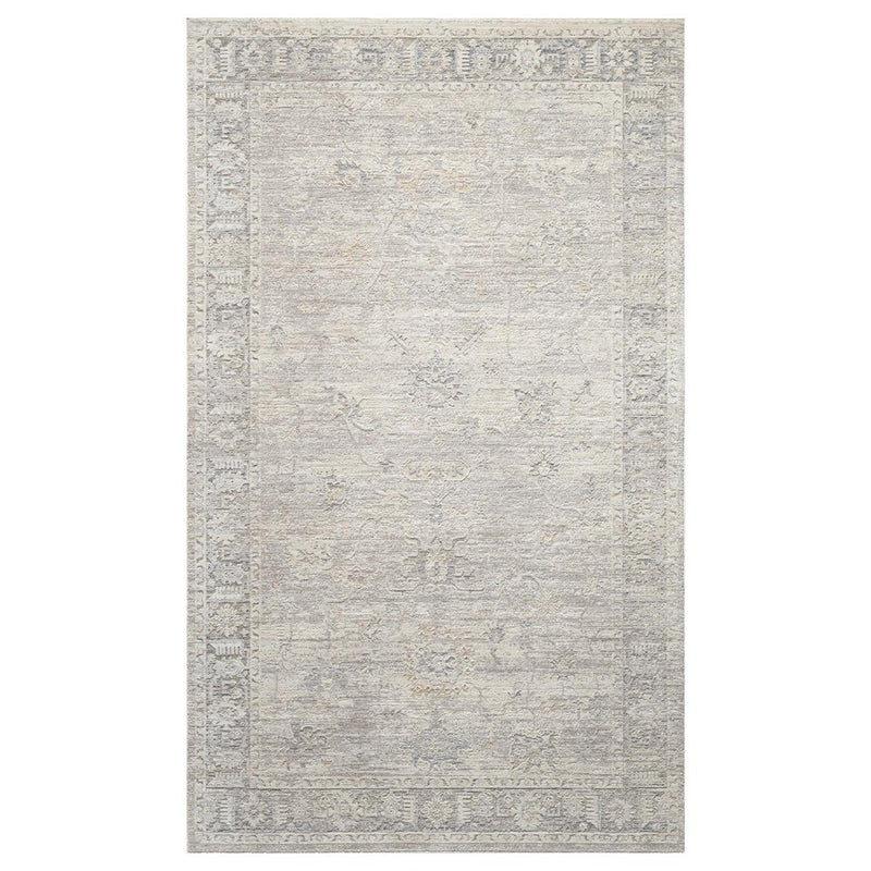9' X 12' Beige And Blue Abstract Area Rug